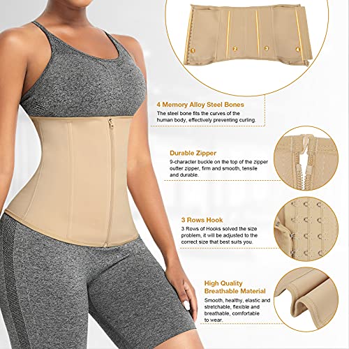 Buy FeelinGirl Latex Waist Trainer for Women Waist Cincher Breathable