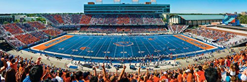 Image of MasterPieces - 1000 Piece Jigsaw Puzzle, NCAA Boise State Broncos, Panoramic Football Stadium View, Fun for Adults and Family, 13 inchx39 inch