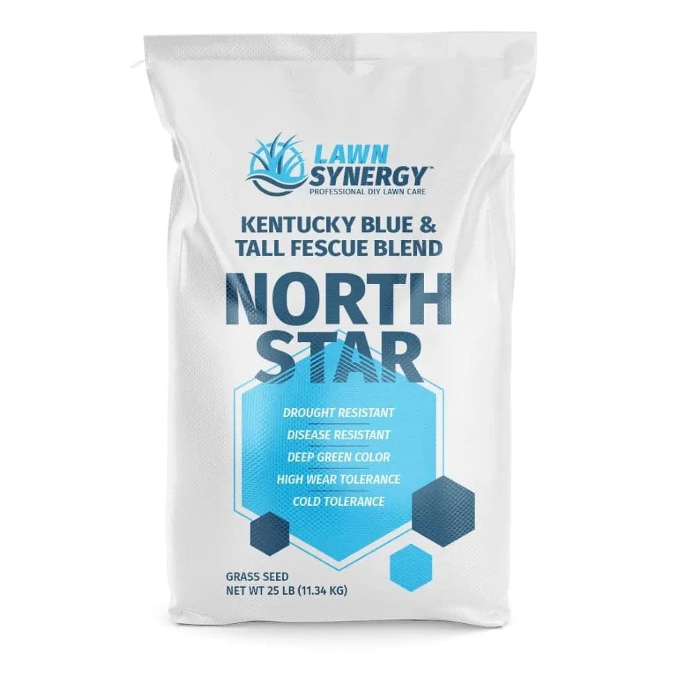 North Star Grass Seed (50 lbs.) | Premium Kentucky Bluegrass & Tall Fescue Blend Non-Returnable
