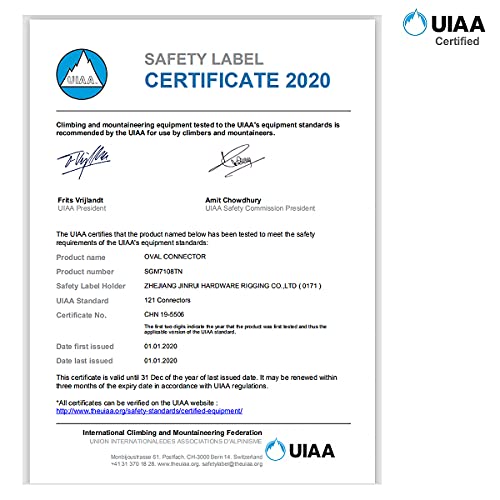 Marouom Moschettone da arrampicata con chiusura a