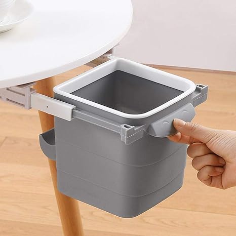 Amazon Qin 引き出しのゴミ箱 最新型 ゴミ袋収納ケース付き テーブルの下の引き出しのゴミ箱 ゴミ袋収納付き 隠し格納式ゴミ箱 ゴミ箱 キッチン ホーム オフィスデスク用 キッチンストッカー オンライン通販