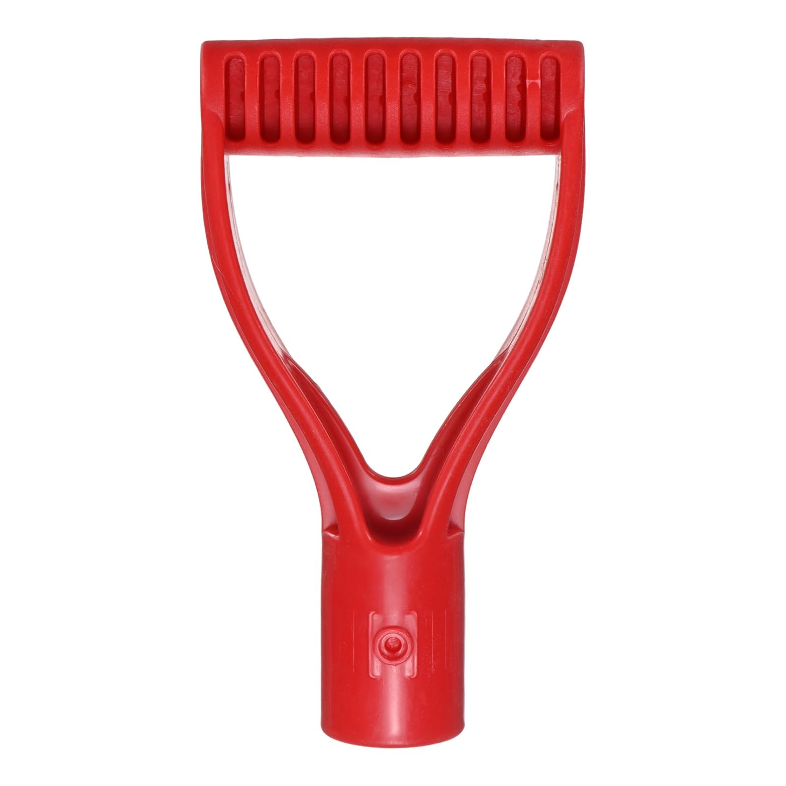 M METERXITY 1-Pack Shovel D Grip Handle, 32mm/ 1.26 Inch Inside Diameter Plastic D Shaped Grip Shovel Handle Replacement for Digging Raking Tools [Red]