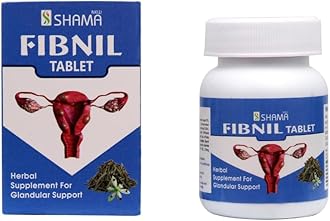 New Shama Ayurvedic Fibnil tablet for Regulates Periods and Helps in dissolving ovarian cyst| Solution for Fibroids 60 Tablets