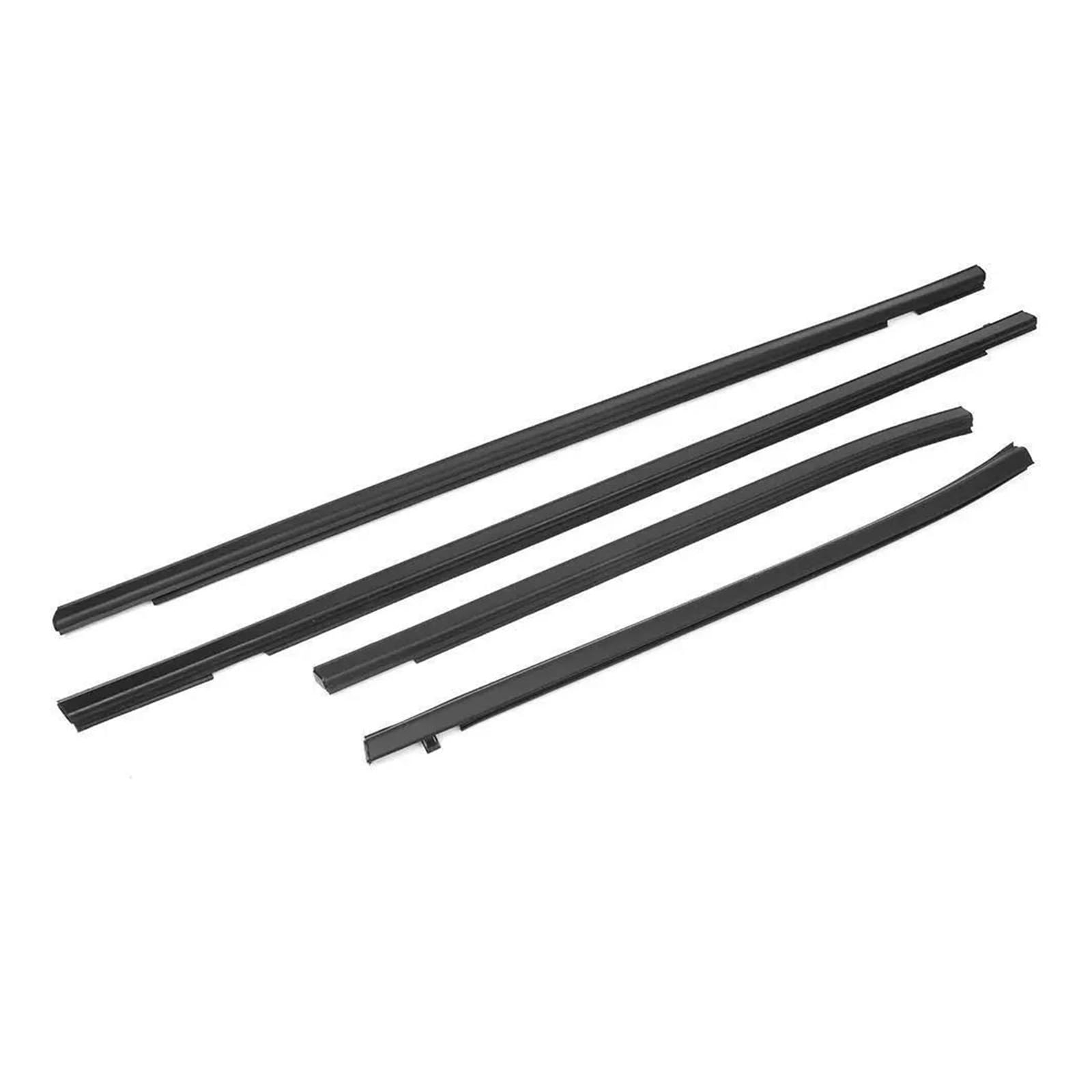 Crjimx One Color 4Pcs Car Outer Windows Rubber Weatherstrip Door Strip Sealing Belt For Jazz For Fit Hatchback Gd1 Gd3 2003-2007