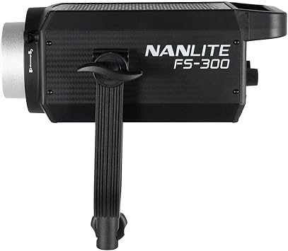 Nanlite FS-300 Daylight AC LED Monolight - High-Output 5600K COB Light with Bowens Mount, App Control & 11 Effects