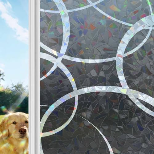 Película Decorativa de Privacidad para Ventanas Gris miniatura 1