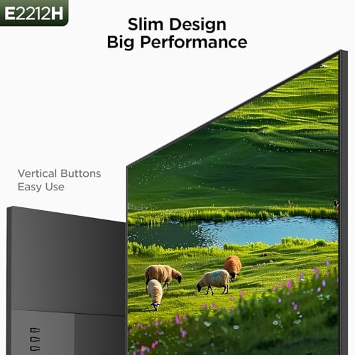 Image of KOORUI New 22 Inch Computer Monitor FHD 1080P 120Hz PC Gaming Screen VA Panel Ultra-Slim Display 4000:1 Contrast Ratio with Adpitive Sync (HDMI /VGA /VESA Compatible 100x100mm /Audio Out), Tilt, Black