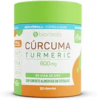Cúrcuma 600 mg 30 Cápsulas - Bioroots - Antioxidante e Anti-inflamatório