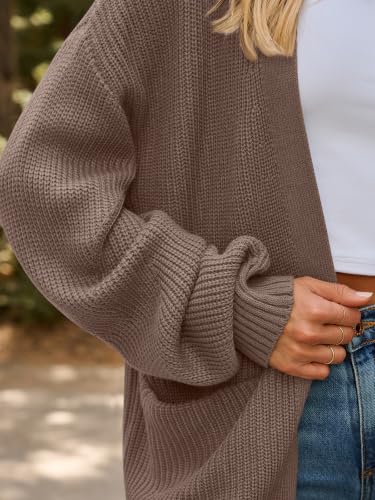 Image of LILLUSORY Womens Oversized Cardigans Soft Knit Cardigan Sweater with Pockets