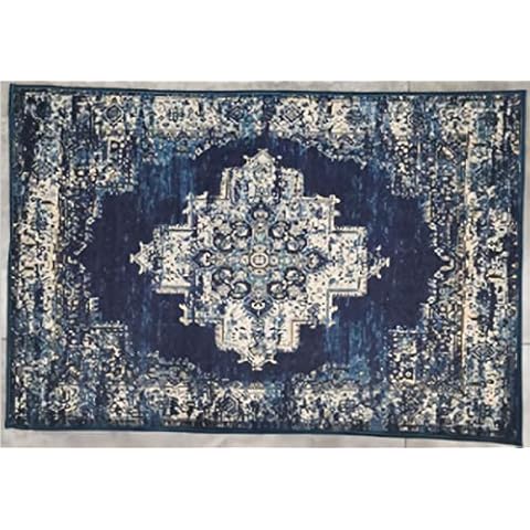 Wonnitar Persian Medallion Area Rug - Washable Non-Slip 2x3 Cover