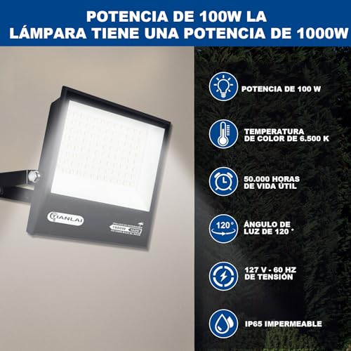 Listado y reviews de Reflector led 100w - solo los mejores. 20 Imagen adicional