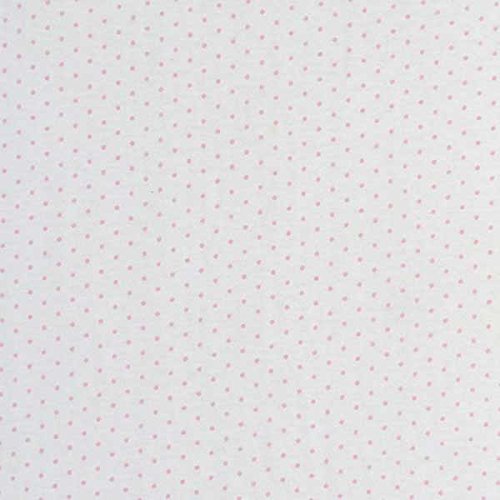 SheetWorld Fitted 100% Cotton Jersey Oval Sheet, Fits Stokke Mini 23 x 29, Pink Pindot, Made in USA