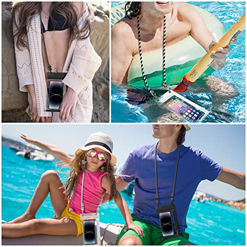 Rocontrip Waterproof Phone Pouch,Ultra-Light Cell Phone Dry Bag Floating Waterproof Phone Case For Swimming Beach Fishing Snorkeling Compatible With Most Smartphones (White) #TOP5