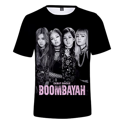 Bild: Unisex Kpop Rundhals Kurzarm T-Shirt - Jisoo Lisa Rose Jennie Liebhaber Top Bluse f�r 21,98 EUR (-19%) statt 20,50 EUR bei amazon.de