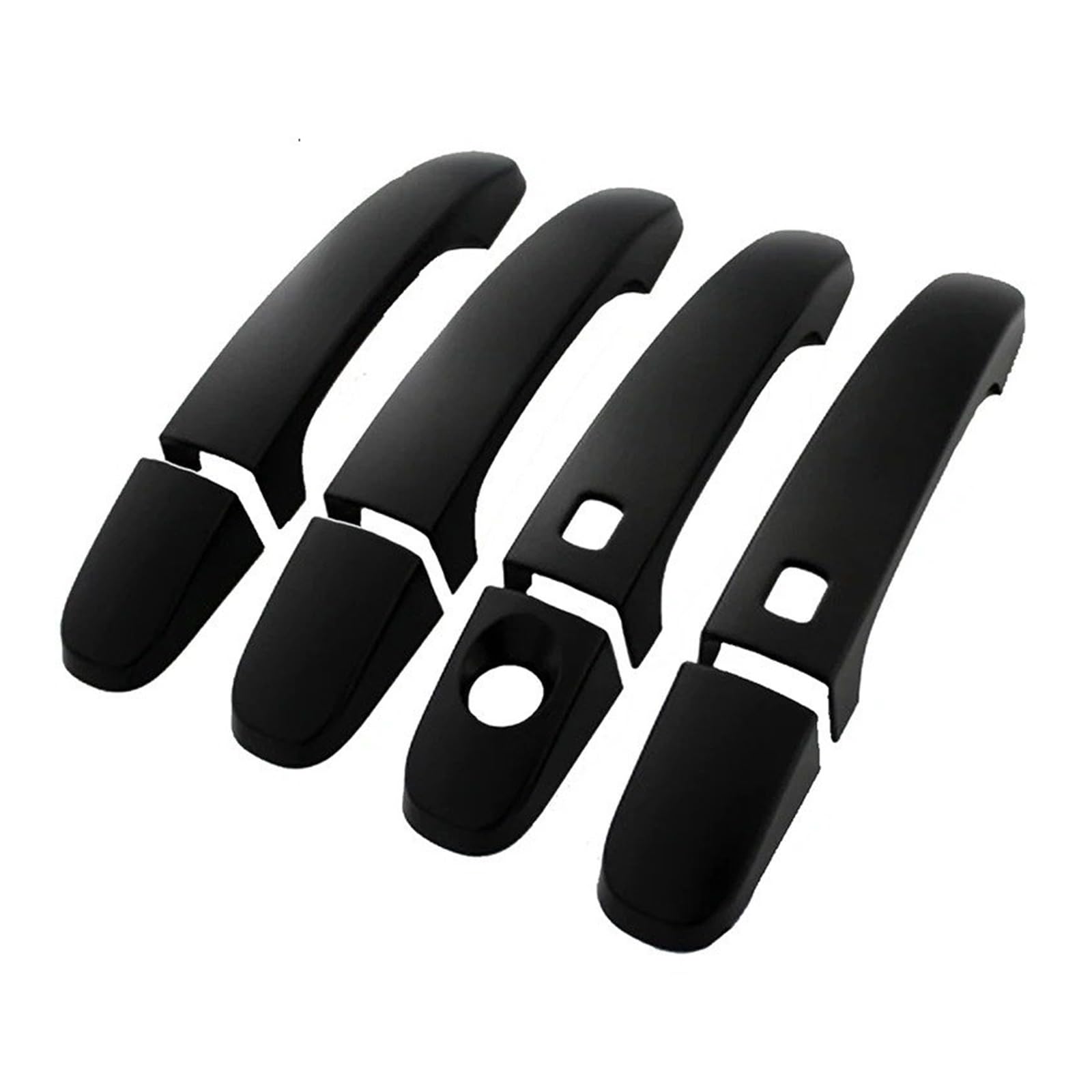 Punxdda Car Exterior Door Handle for Ranger Wildtrak T6 T7 T8 2012-2021 for ABS Door Handle Cover(Black with Hole)