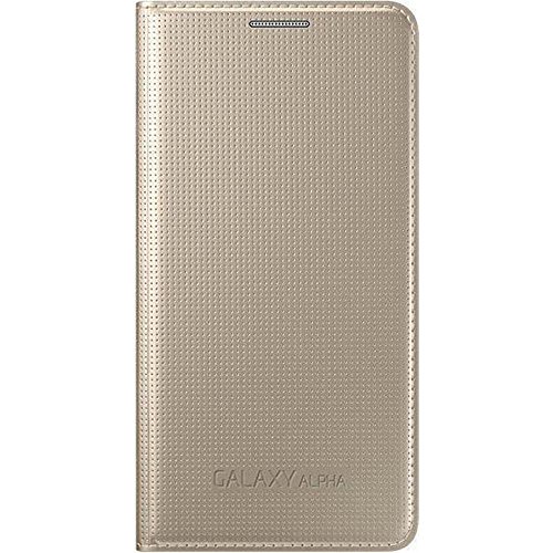 Samsung Etui à Clapet pour Samsung Galaxy Alpha - Or
