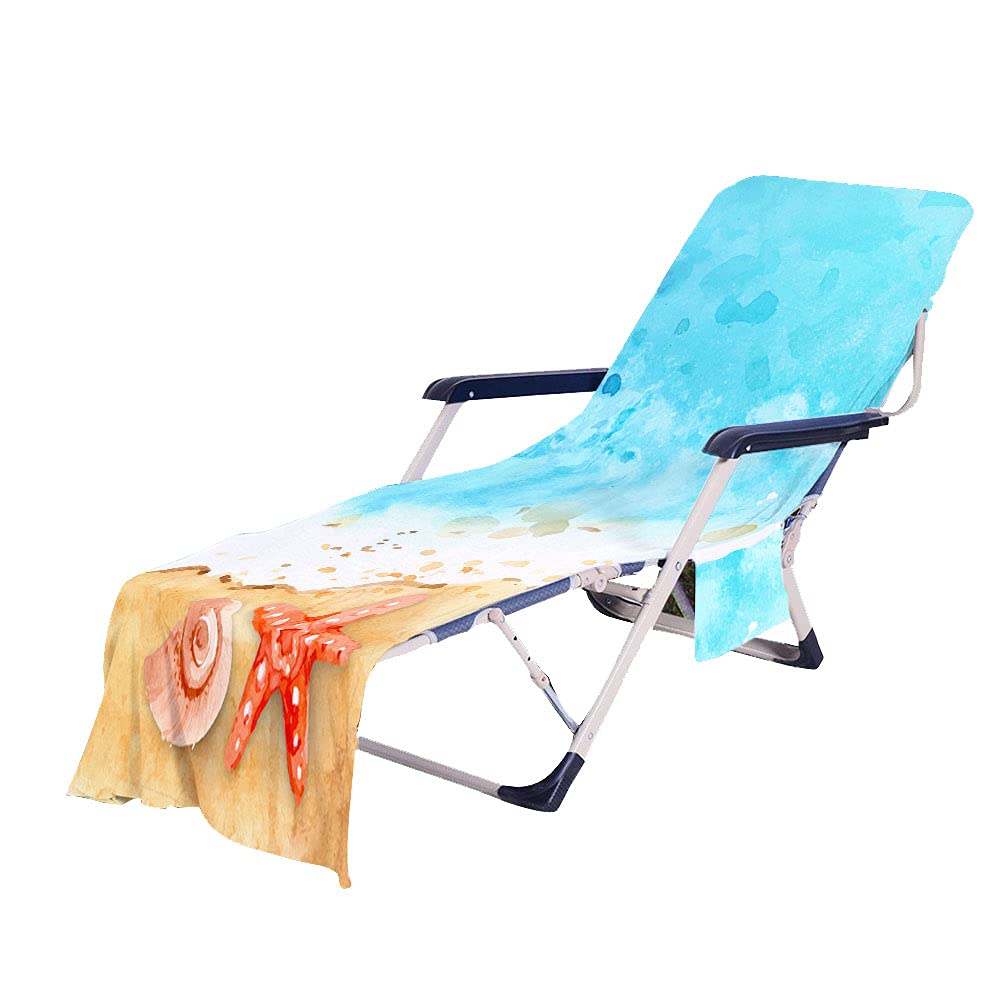 Fansu Océano Toalla De Microfibra Para Tumbona De Playa, Cubierta