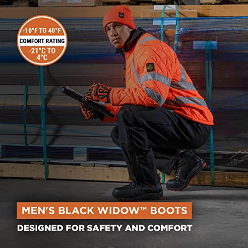 RefrigiWear Men’s Black Widow Lightweight Waterproof Leather Work Boot2