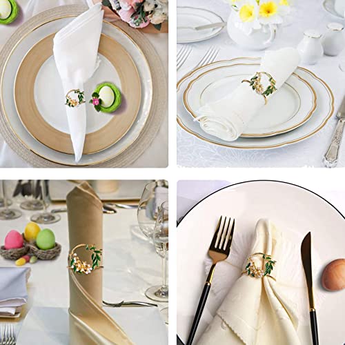 Servilleteros de perlas para bodas y decoración de mesas de banquete 5