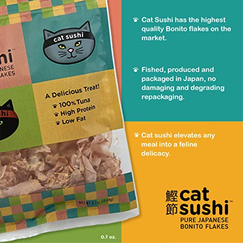 Cat Sushi Bonito Flakes, Classic Cut, 0.7Oz #TOP4