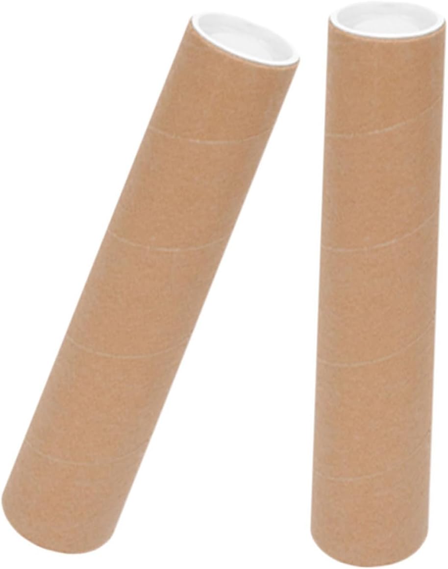 LIFKOME 2pcs Heavy-duty Poster Tubes with Caps x Art Storage and Transport Tubes for Document Mailing Drawing and Artwork Protection