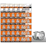 AG13 LR44 A76 Battery,Alkaline 1.5V Button Cell Batteries for Laser, pH Meter, Kids' Toys, Calculators, Meat Thermometer, Children's Book, Flashlights, Digital Calipers, Christmas Tree Ornament