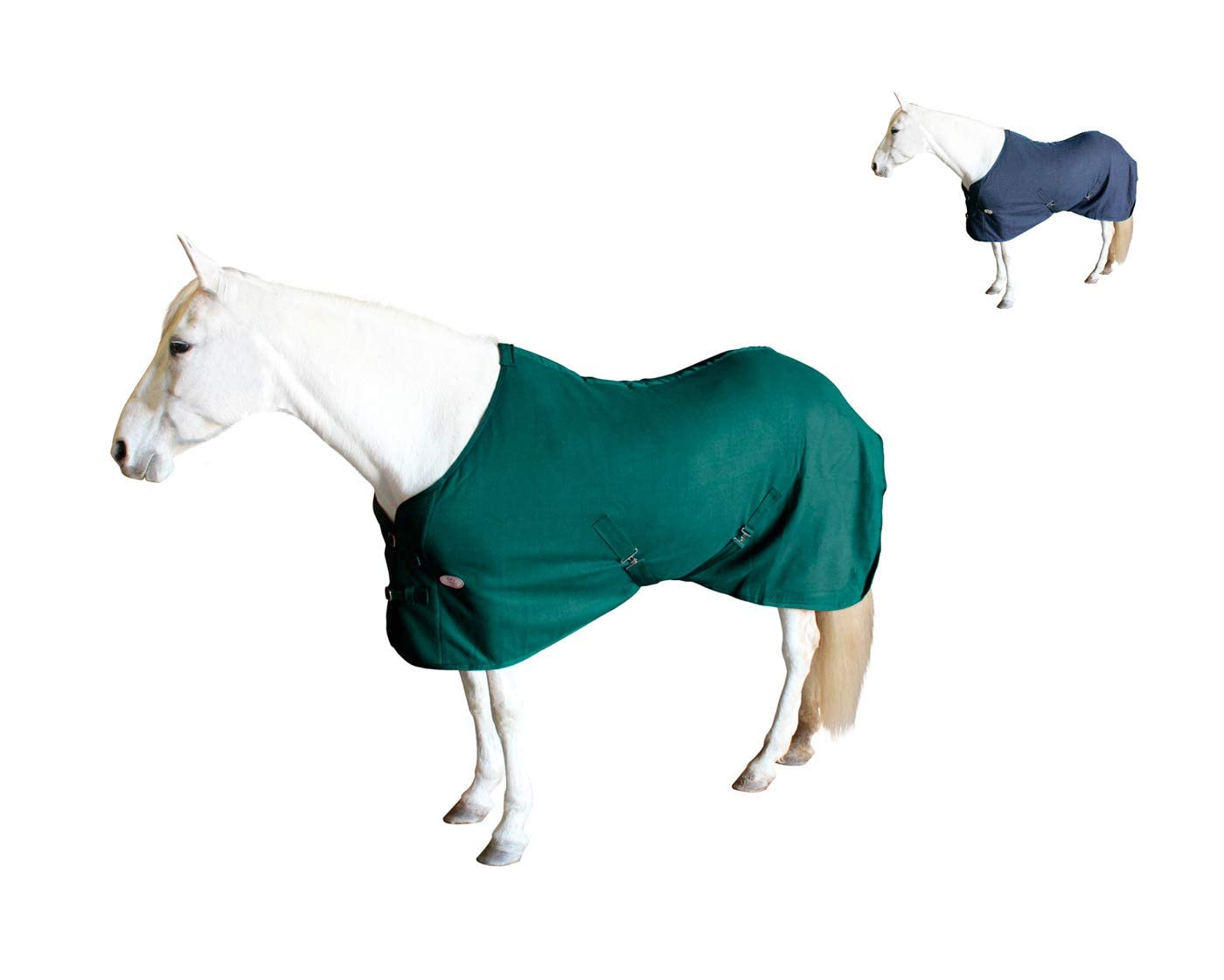Tapis de pré pour cheval au paddock hivernal couverture chaude bleu marine taille 81