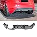 Rear Bumper Diffuser Compatible for Ford Fiesta MK7 ST 2012-2017 Facelift Spoiler Splitter Plastic Body Kits Accessories Gloss Black ABS(Glossy Black)
