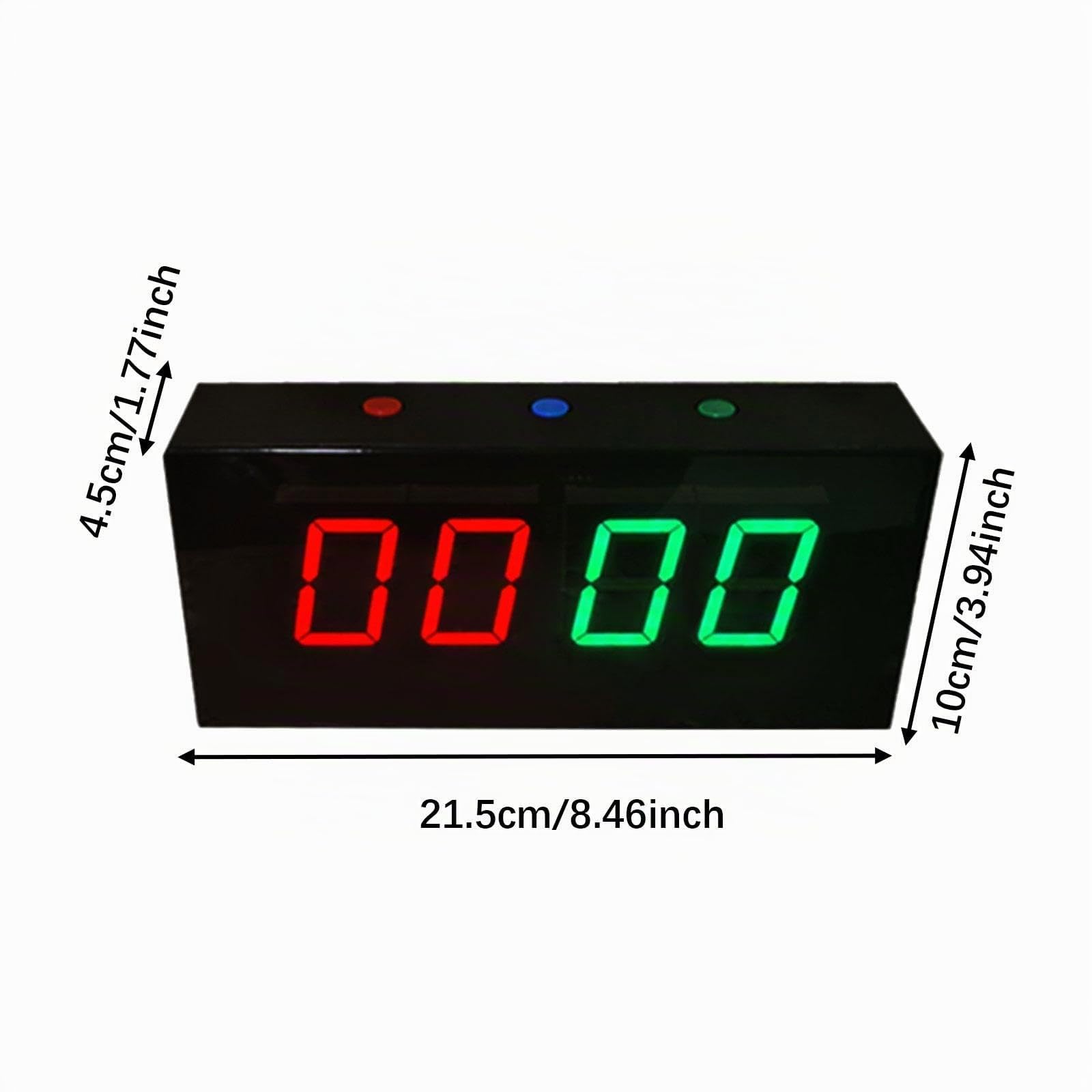 Tabellone Segnapunti Elettronico da Biliardo Leggero per Badminton 8,46x3,94x1,77 Pollici