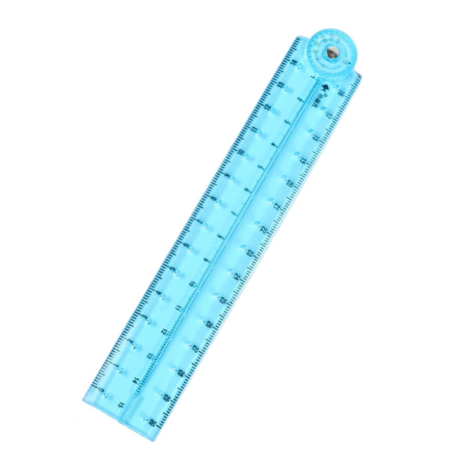 Clear Folding Ruler Flexible Drawing Ruler Centimeters Scale Measuring Length 0-30cm (0-12Inch) for Drawing Measuring