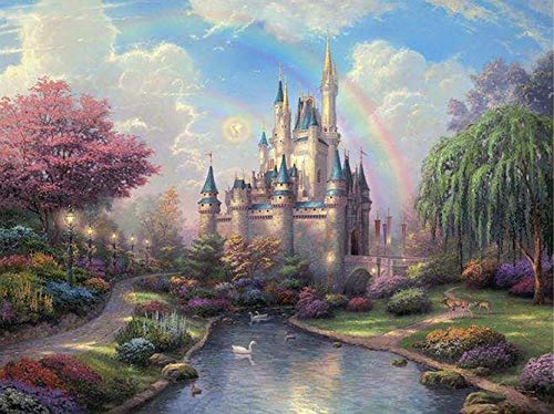 Diamond Painting Scenery 16x20 inches 5D DIY Diamond Painting Full Round Drill Rhinestone Embroidery for Wall Decoration