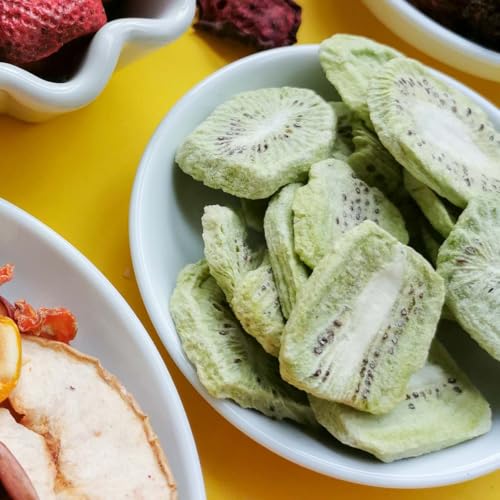 Kultsnack Gefriergetrocknete Kiwi 100g – Gefriergetrocknete Früchte – Fruchtchips – Veganer Snack & Süßigkeiten Ersatz – ohne Zuckerzusatz – Pure Frucht (Vegan, Glutenfrei)