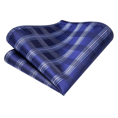 Image of Hi-Tie Men 63inches Tie Set Extra Long Necktie Paisley Tie Pocket Suqare Cufflinks Big and Tall Men Tie