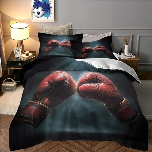 Housse de couette boxe en microfibre 140x200 cm hypoallergénique avec fermeture éclair pour lit simple