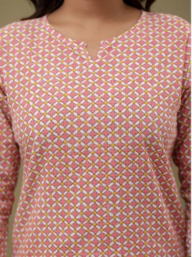 Image of feranoid Women Full Sleeves Cotton Nightsuits
