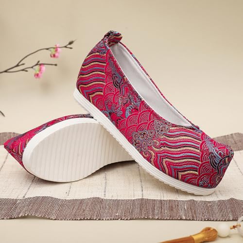Chinese Style Shoes Cheongsam Hanfu Flats Mary Jane for Ladies2