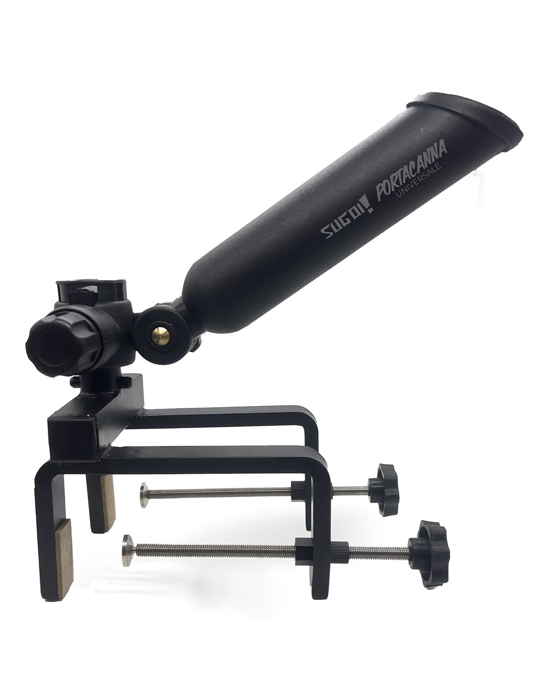 Sugoi Portacanne Universale Regolabile in Alluminio Anodizzato e ABS - Supporto Canna da Pesca Professionale per Barca, Riva e Molo - Resistente alla Corrosione, Leggero e Pieghevole
