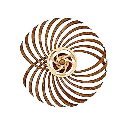 Girandola A Vento In Metallo Per Giardino - Spinner Cinetico Da Esterno Con Palo, Altezza 152 Cm - Decorazione Da Prato E Cortile, Colore Rame E Alzavola, Resistente Al Vento