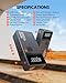 Car Battery Jump Starter with Air Compressor, Battery Jump Box with Tire Inflator,Car Jump Booster with Smart Jumper Cables,LED Light Emergency Car Kits for Vehicles,Arrancador Ae Batería