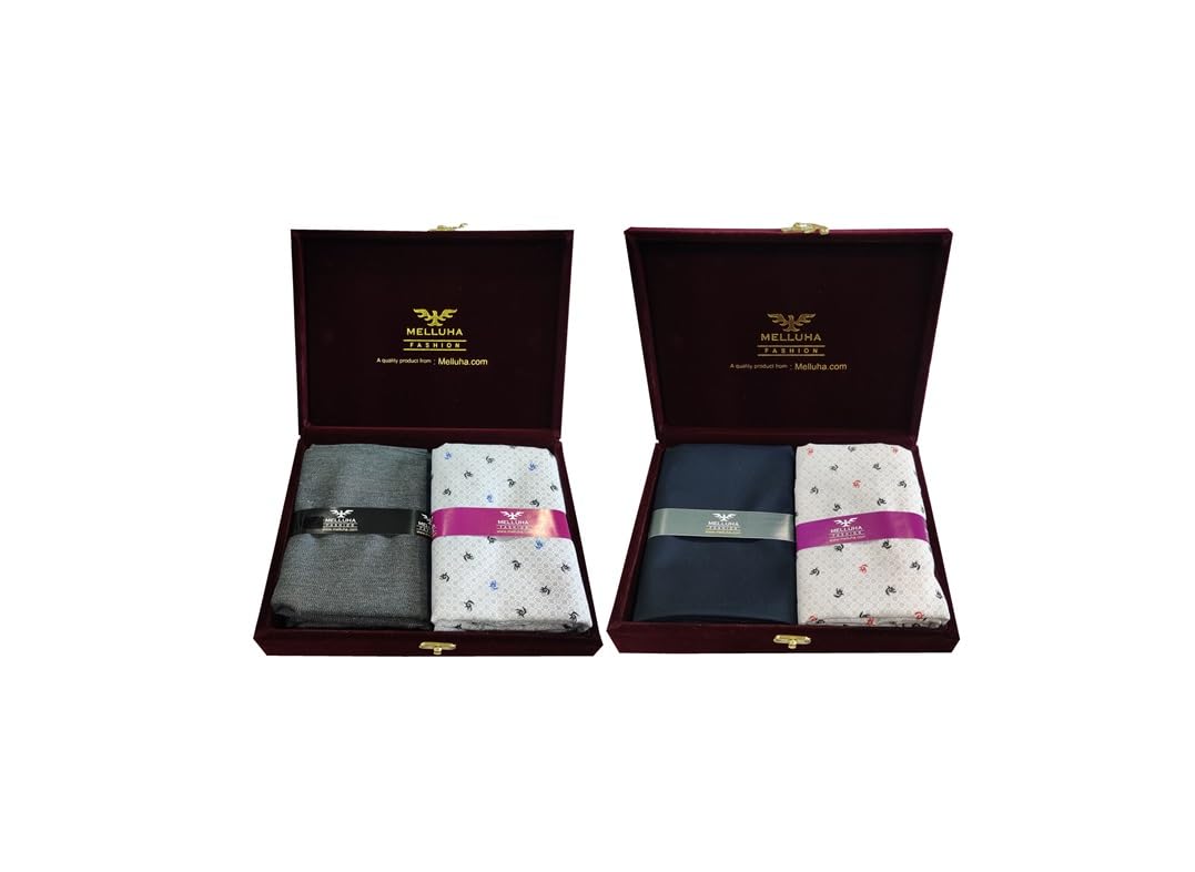 raymond fabrics Melluha Fashion Shirt & Pant Unstitched fabric Combo Set with velvet gift box – Stylish and Comfortable for Every Occasion (2-Piece Set)-picture-13