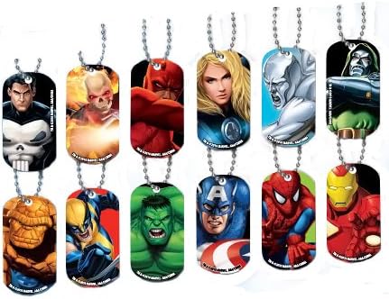 NEW Avenger Marvel SuperHero Dog Tag 10 count
