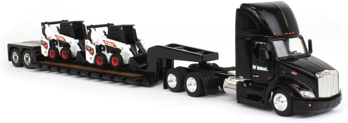 ERTL 1/64 Peterbilt 579 w/Lowboy & 2 Bobcat S76 Skid-Steer Loaders, 2022 NTT'NC Show 16446