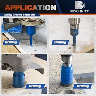 BRSCHNITT Punte Diamantate Gres Porcellanato - 6/6/8/20/25/35/50/68/110mm frese diamantate, 20mm Fresa, 50mm Punte Smusso,125mm Disco,per Porcellana Piastrelle Ceramica Marmo Granito