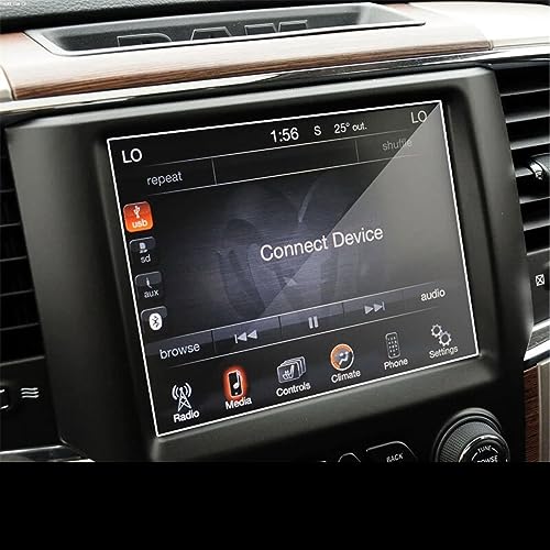 Film protecteur d'écran GPS évite rayures et traces sur Dodge Ram Uconnect 8.4