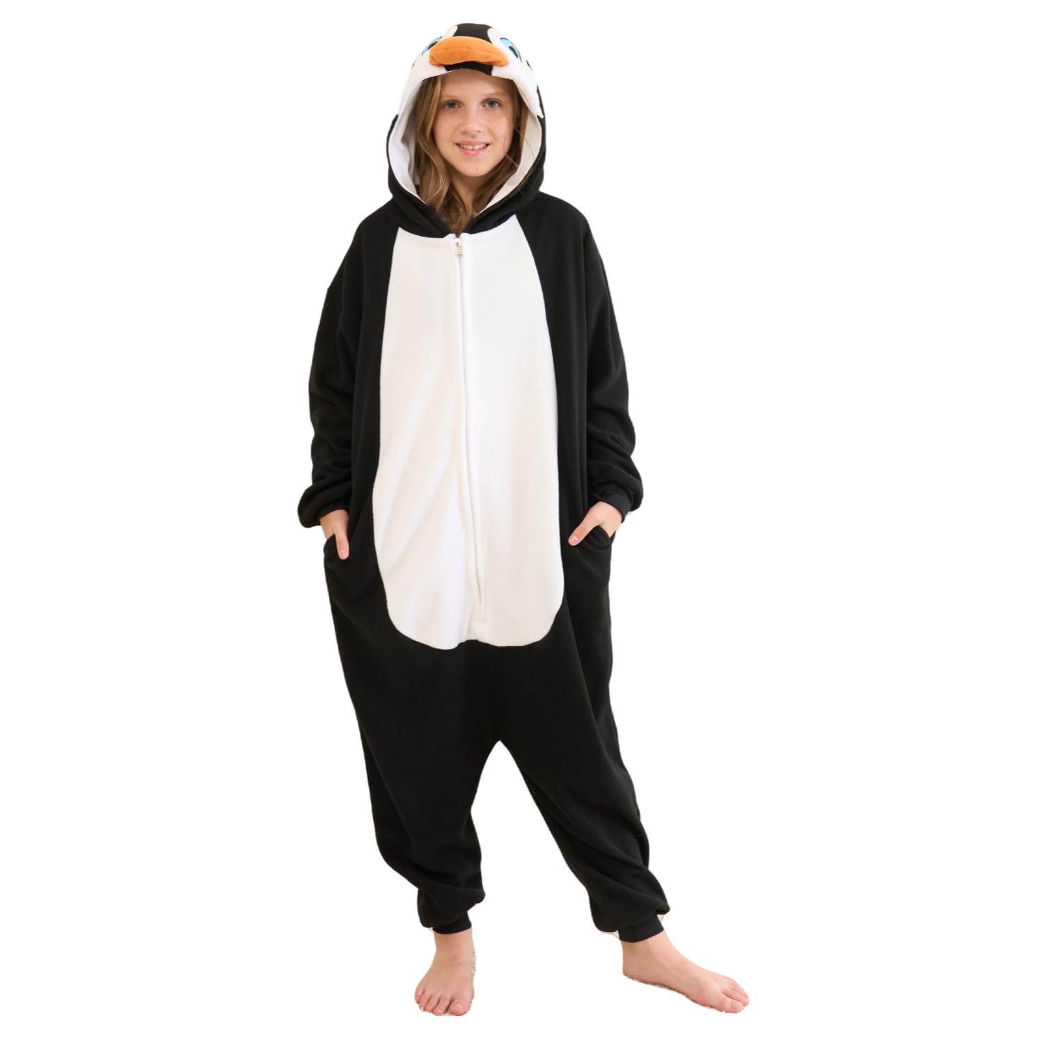 ZephyrPourset Kids Onesie Pajamas Animal Pjs Halloween Cosplay Costume One-piece Sleepwear