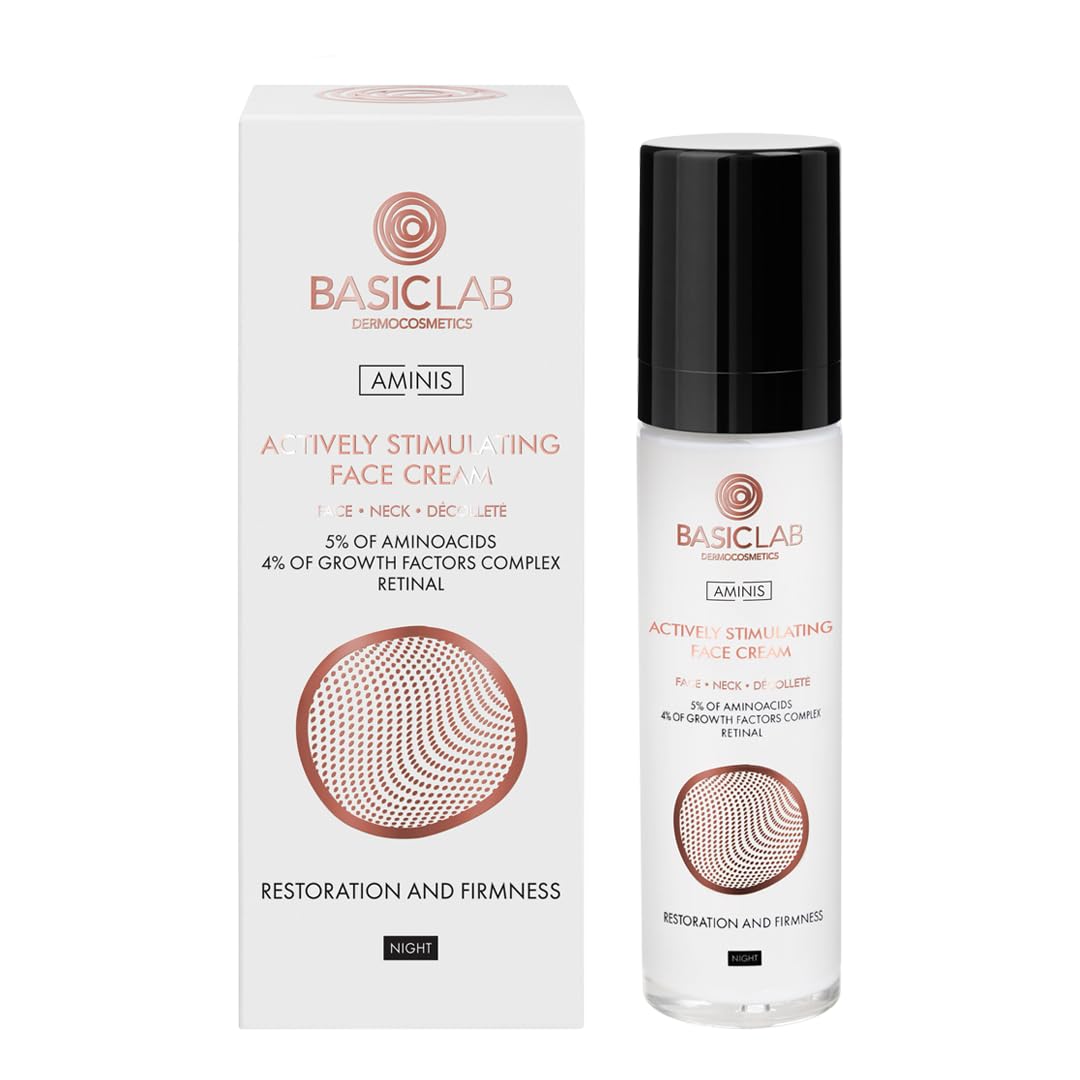 BasicLab Dermocosmetics BasicLab przeciwzmarszczkowy krem pod oczy, 50 ml, krem na noc, dla mężczyzn i kobiet, do powiek, do skóry dojrzałej