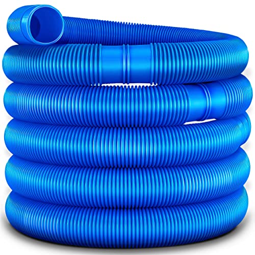 tillvex Tuyau de piscine 6m / 32mm | Flexible avec manchons pour bassin | Tuyau solaire pour piscines et bassins | Tuyau d'aspiration | Tuyau pour pompe | Tuyau d'arrosage flexible