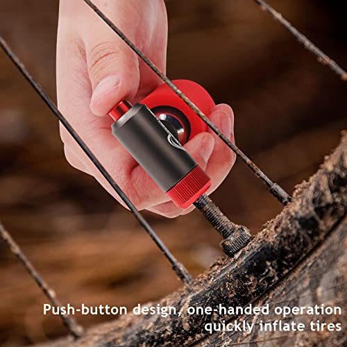 Ctrepower Co2 Inflator For Bike Tires - Presta Schrader Co2 Pump With Button Design For Air Flow Control (Inflator With Protection Sleeve) #TOP4