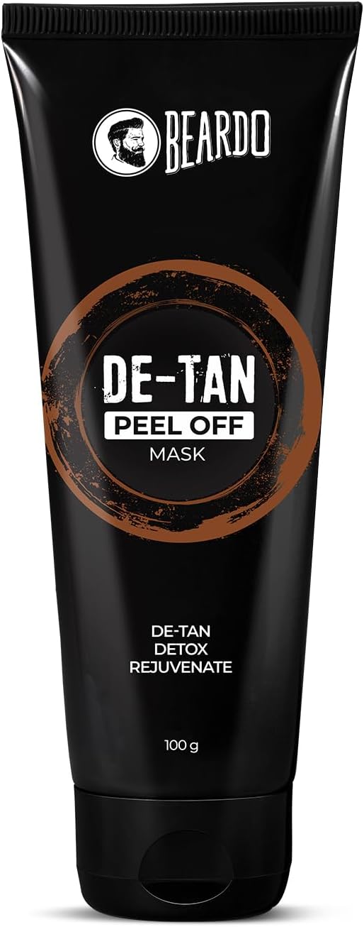 Beardo DE-Tan Peel OFF Mask 100gm From India De-tan Detox Rejuvenate