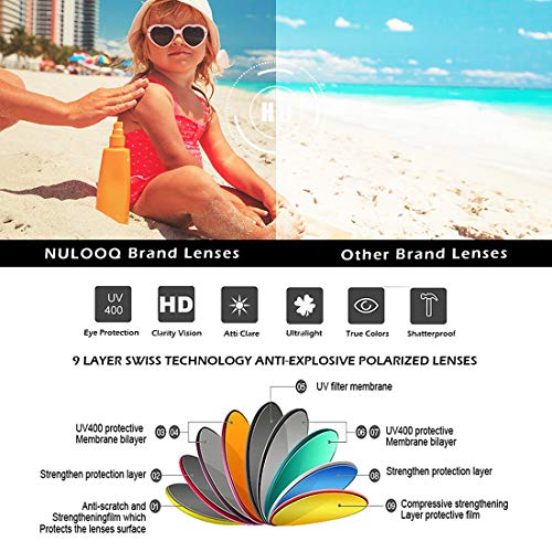 Nulooq Flexible Polarized Baby Sunglasses With Adjustable Strap For Toddler Newborn Infant Age 0-24 Months, 100% Uv Protection (White/Purple Mirrored + Green/Green Mirrored) - 2 Pack #TOP4